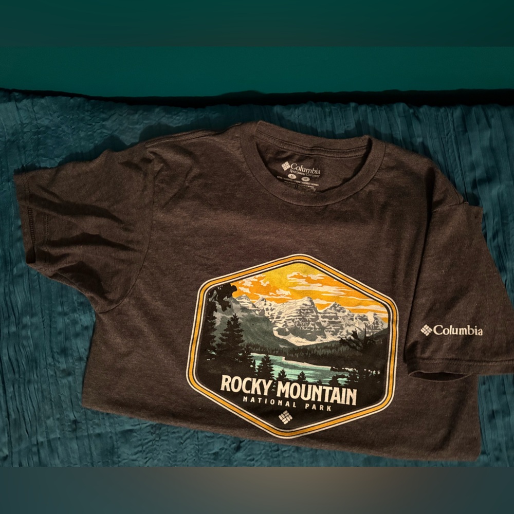 Columbia Dark Gray Rocky Mountain Tee